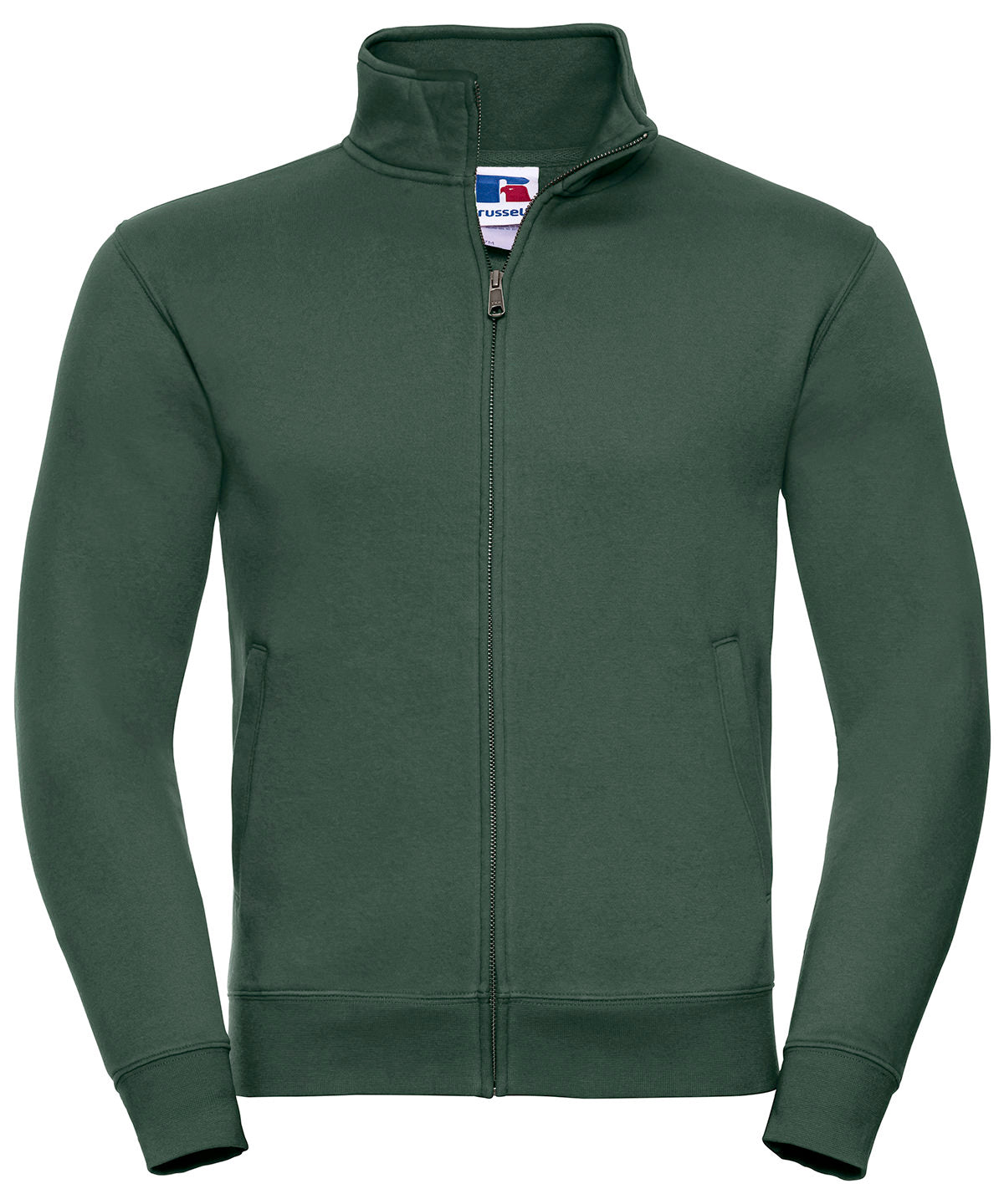Authentic sweatshirt jacket | bottle green