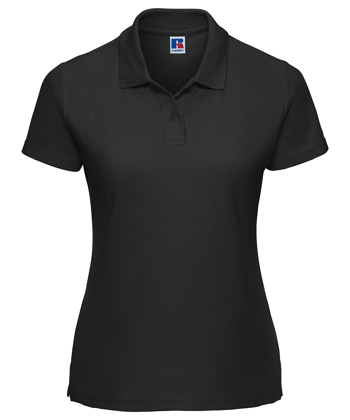 Womens classic polycotton polo | black