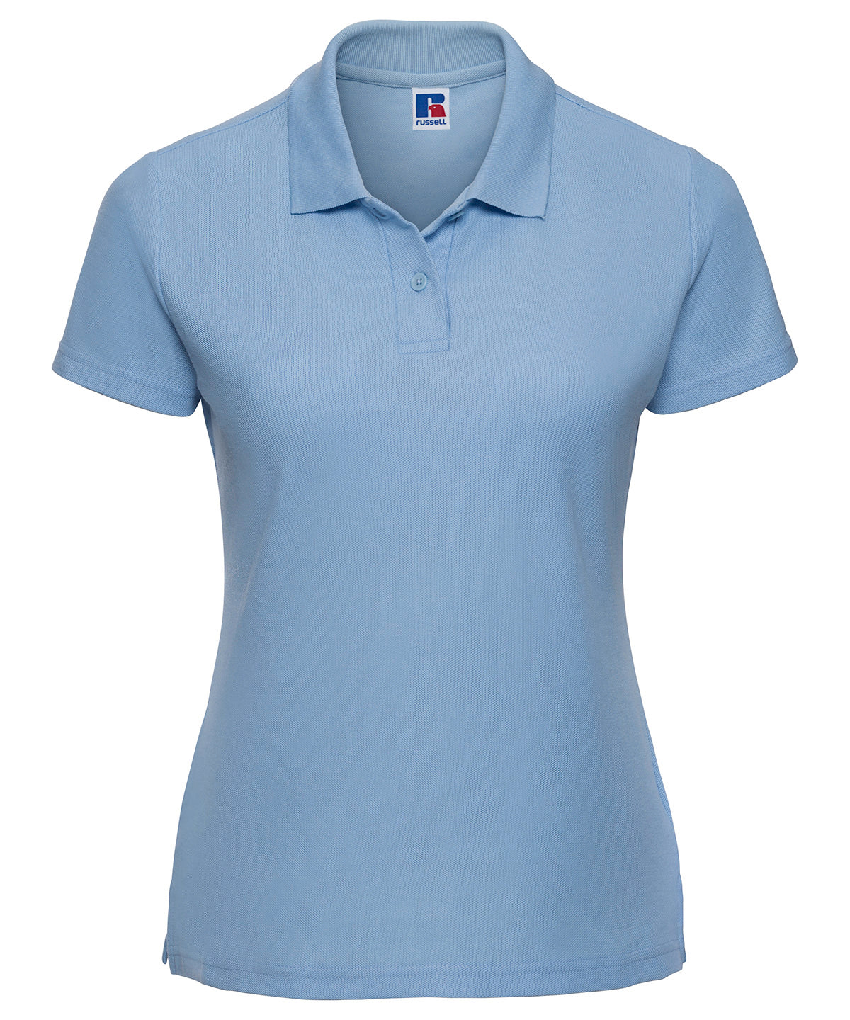 Womens classic polycotton polo | Sky