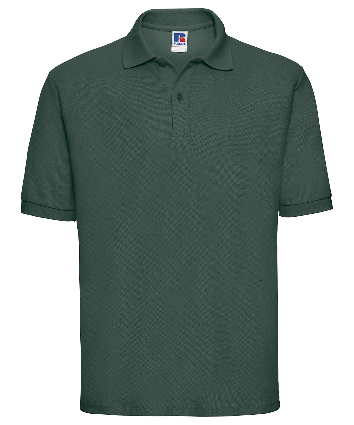 Classic polycotton polo | Bottle Green