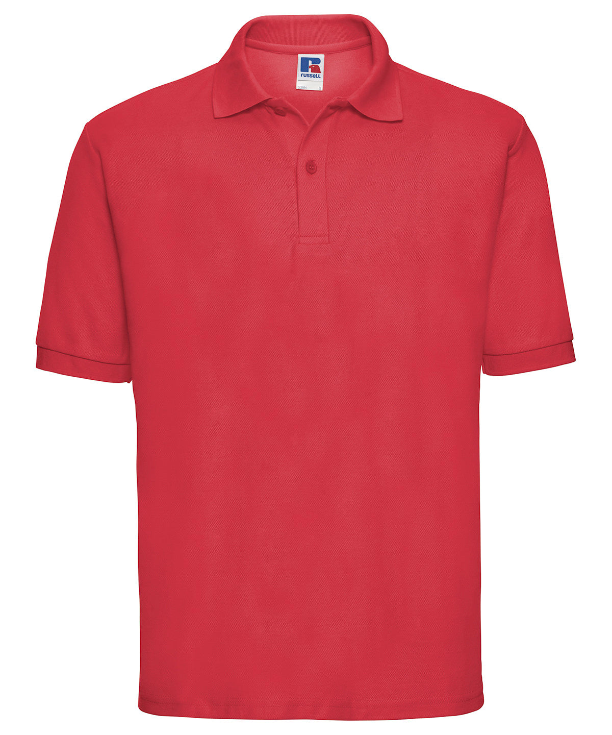 Classic polycotton polo | Bright Red