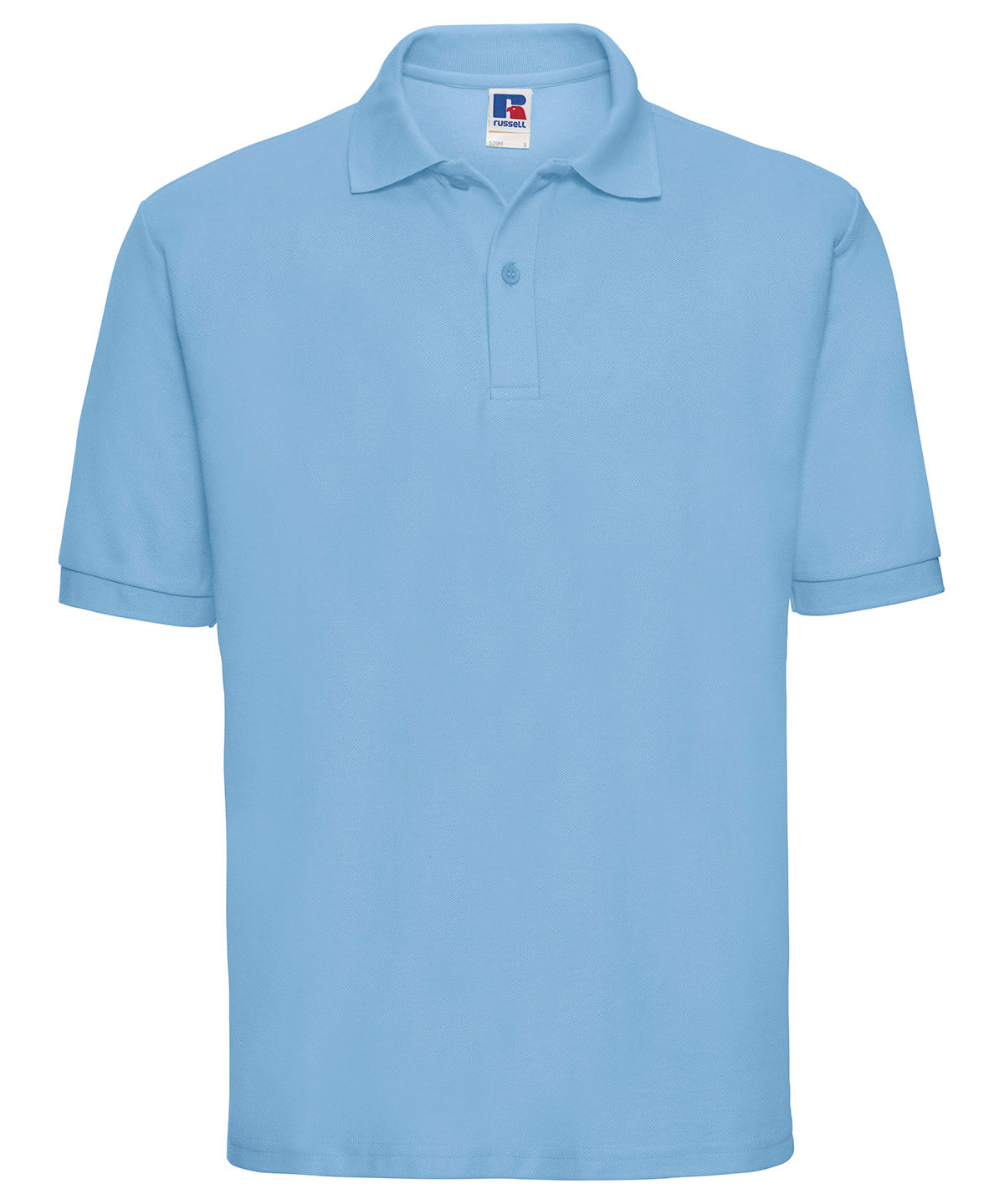 Classic polycotton polo | Sky