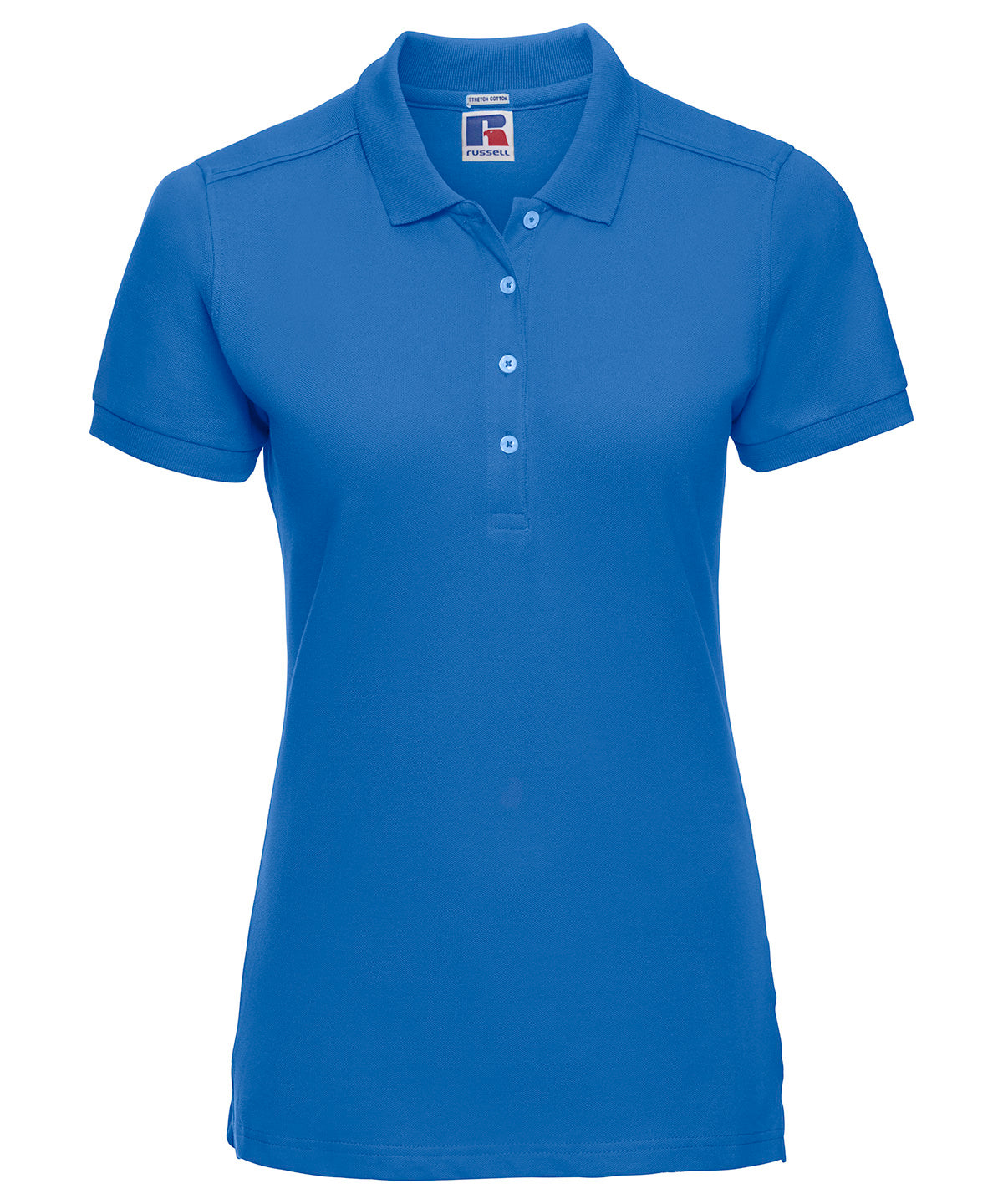 Womens stretch polo | azure blue