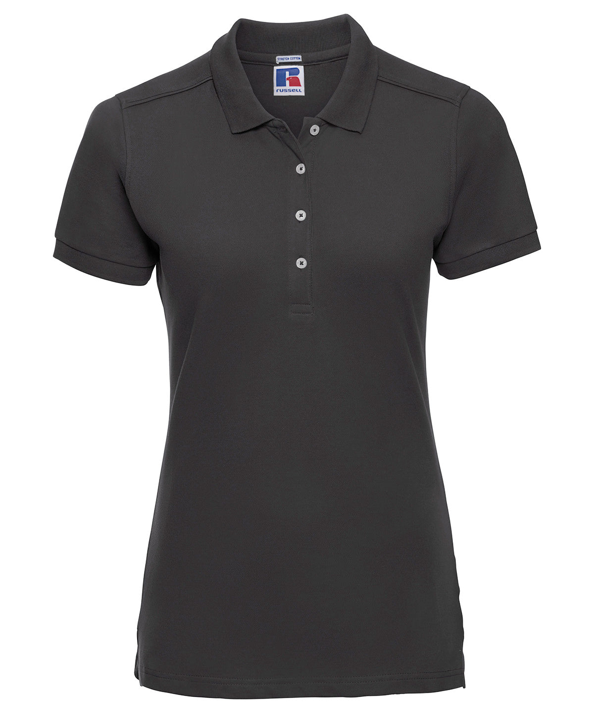 Womens stretch polo | black