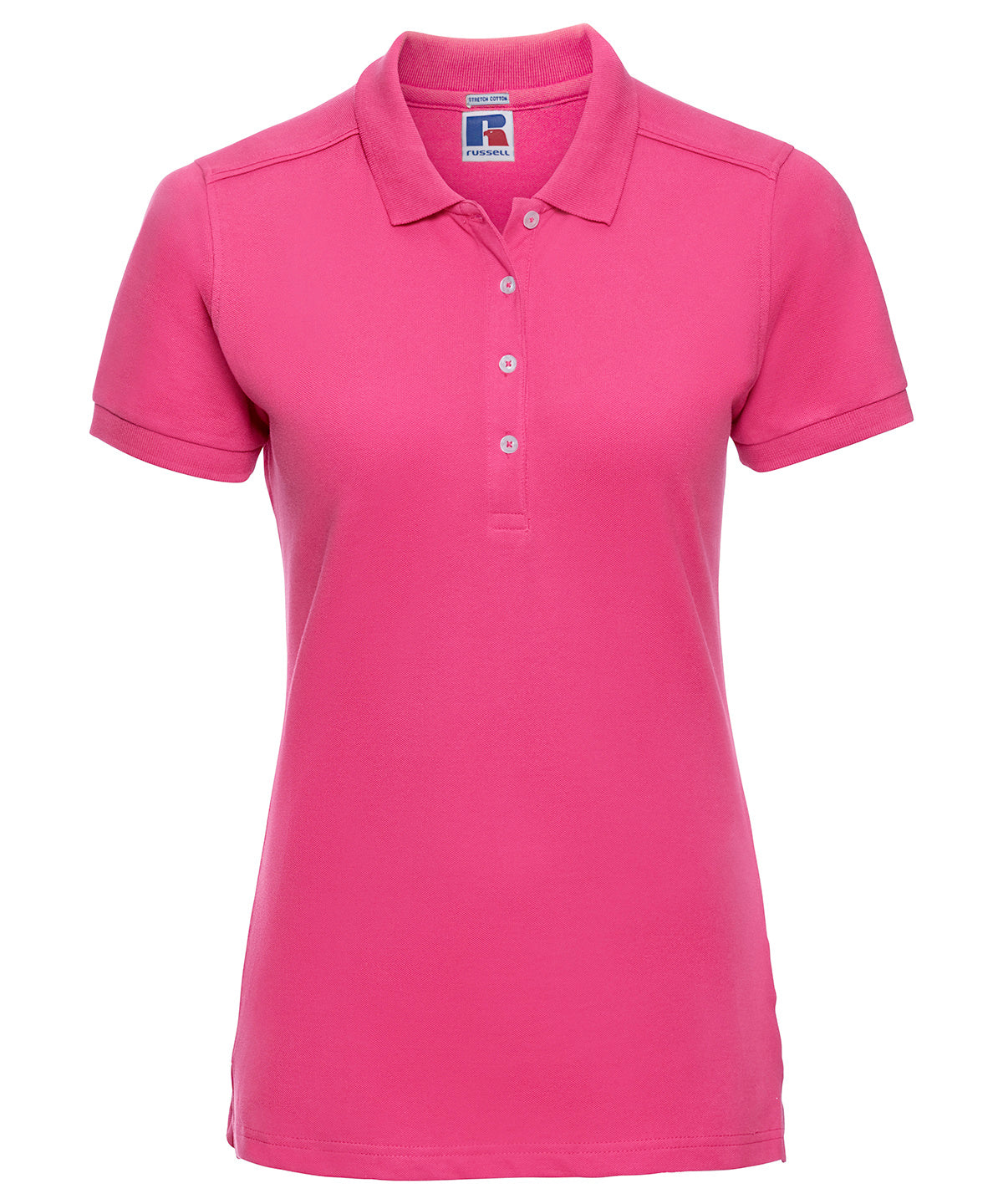 Womens stretch polo | fuchsia