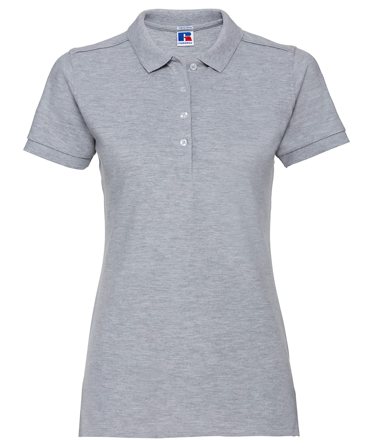 Womens stretch polo | light oxford