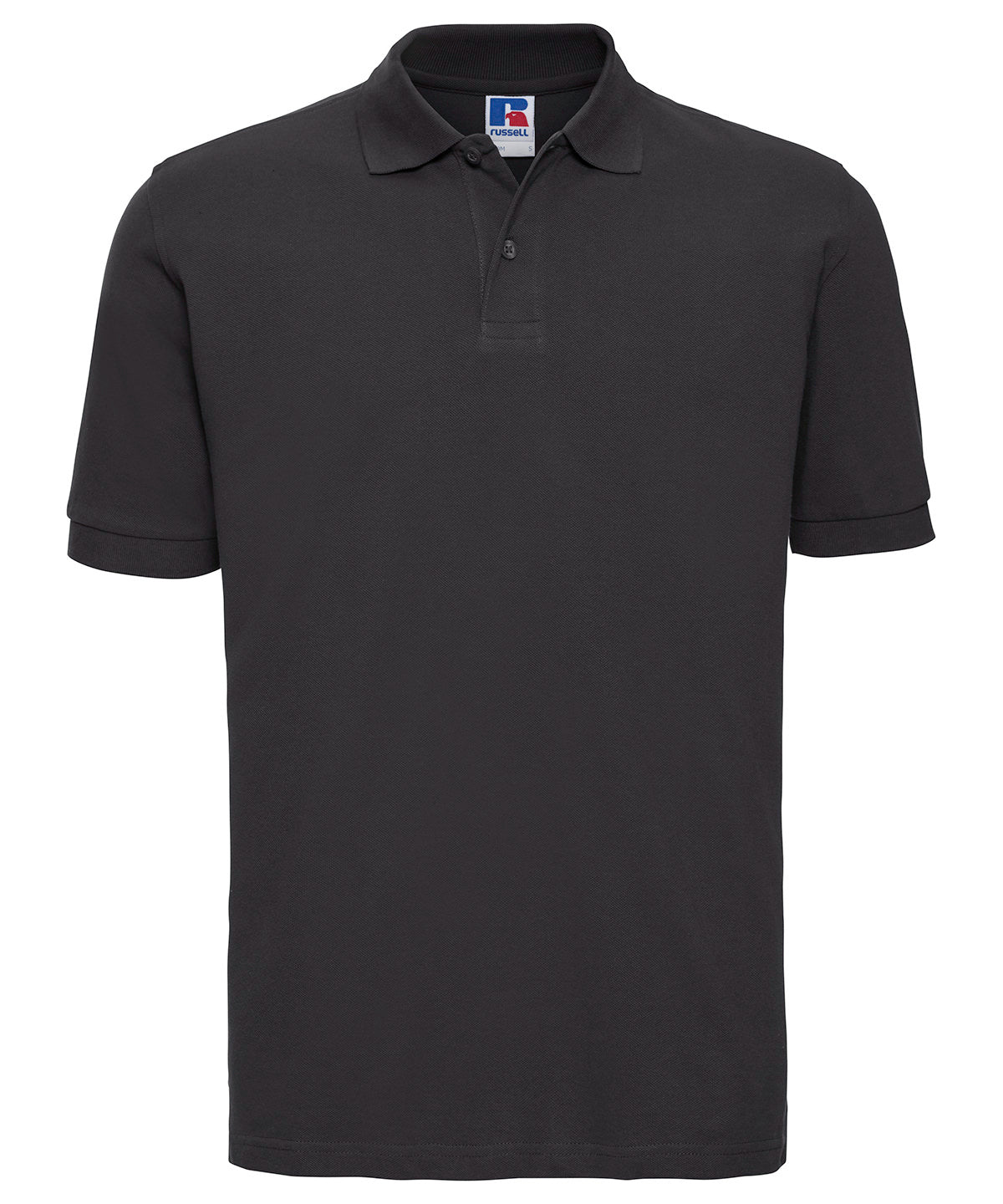 Classic cotton piqu polo | Black