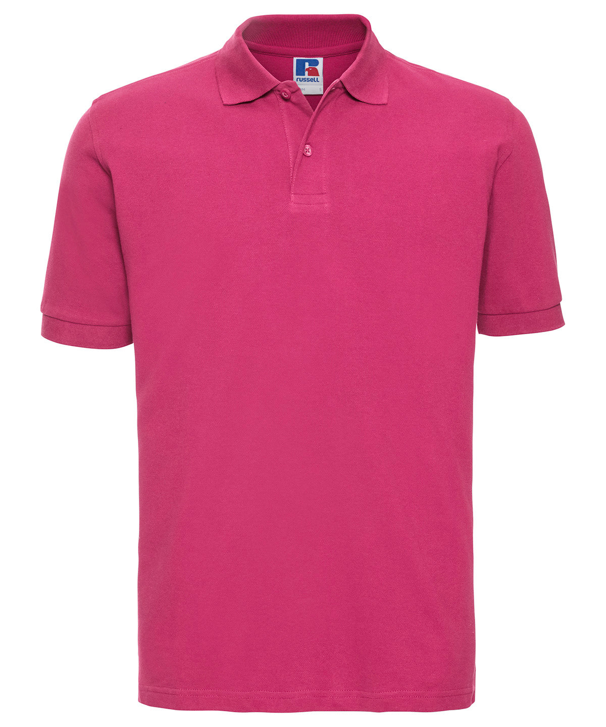 Classic cotton piqu polo | fuchsia