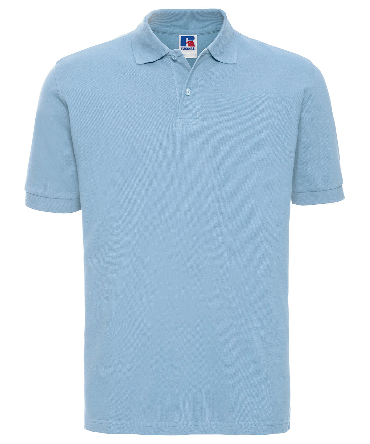 Classic cotton piqu polo | sky