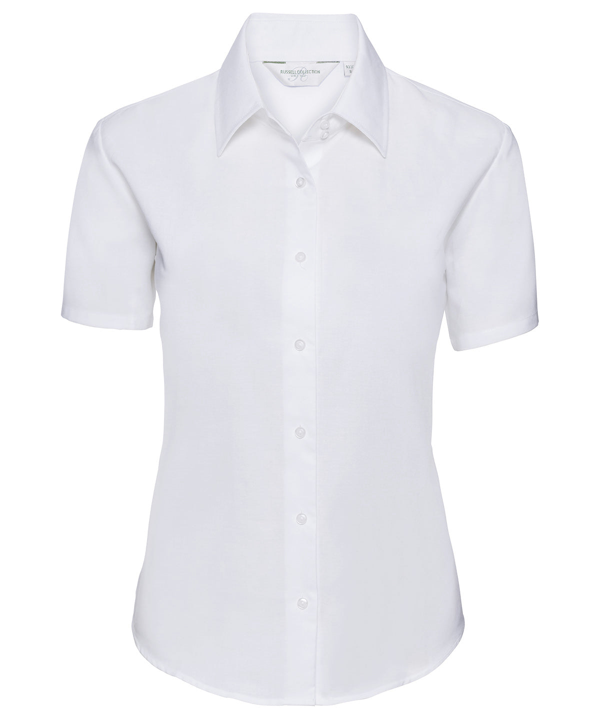 Womens short sleeve Oxford shirt | white