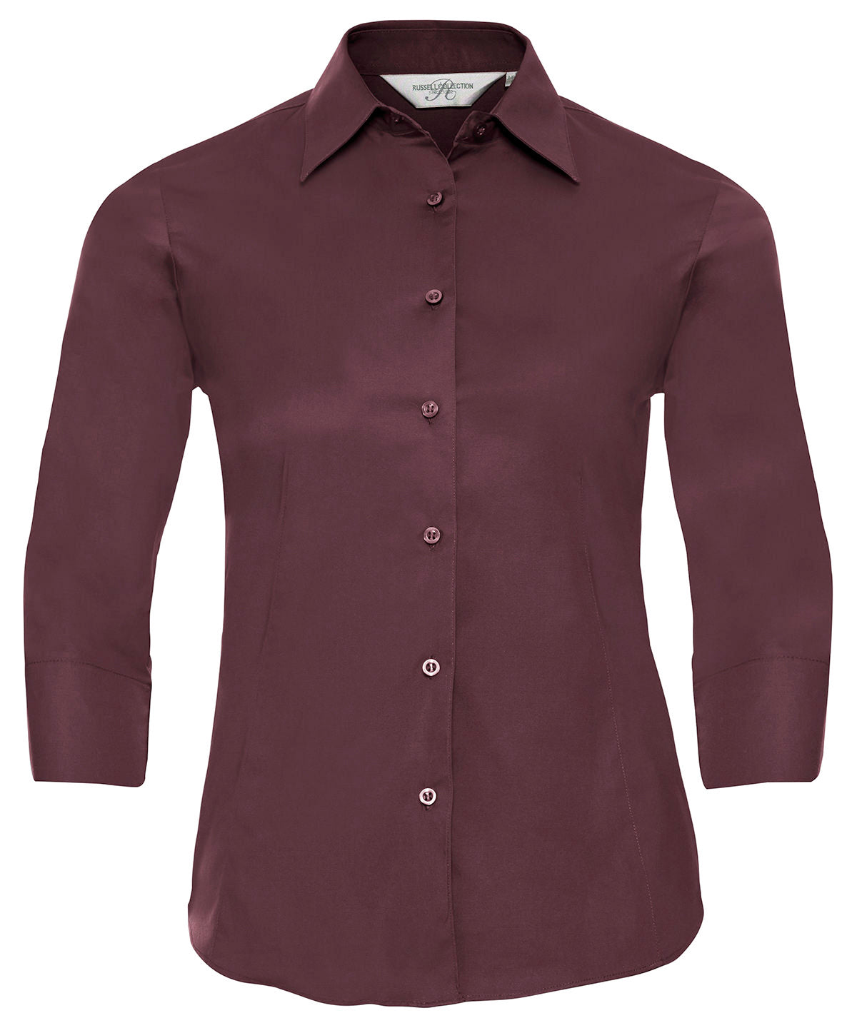 Womens  sleeve easycare fitted shirt | Port