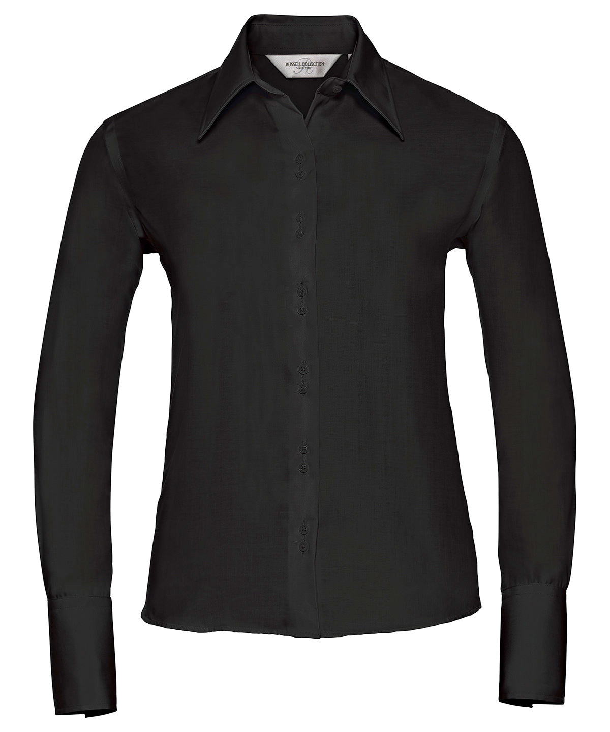 Womens long sleeve ultimate non-iron shirt | Black