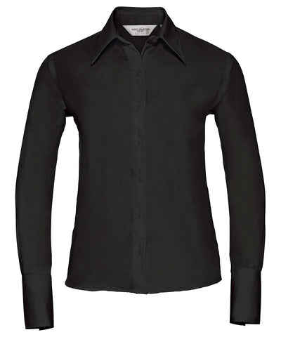 Womens long sleeve ultimate non-iron shirt | black