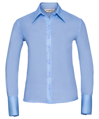 Womens long sleeve ultimate non-iron shirt | bright sky