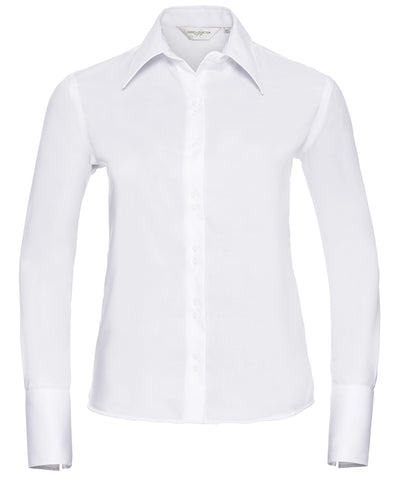 Womens long sleeve ultimate non-iron shirt | white