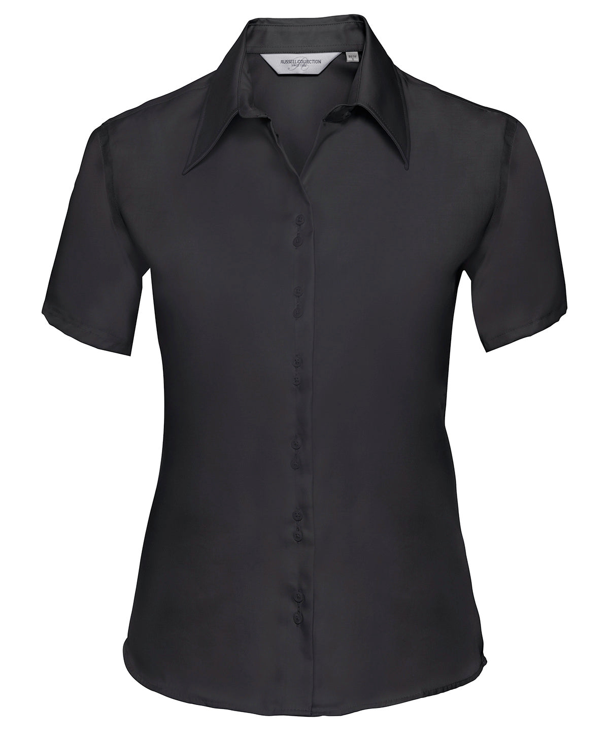 Womens short sleeve ultimate non-iron shirt | Black