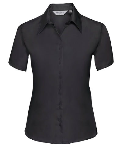 Womens short sleeve ultimate non-iron shirt | black