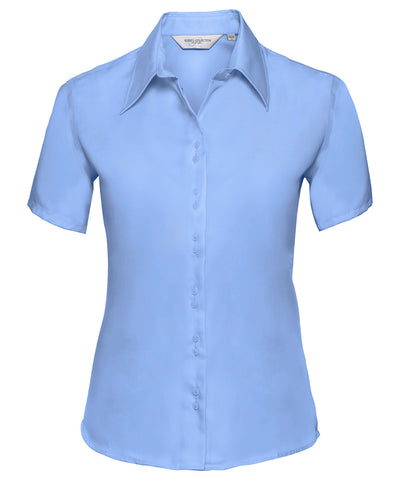 Womens short sleeve ultimate non-iron shirt | bright sky