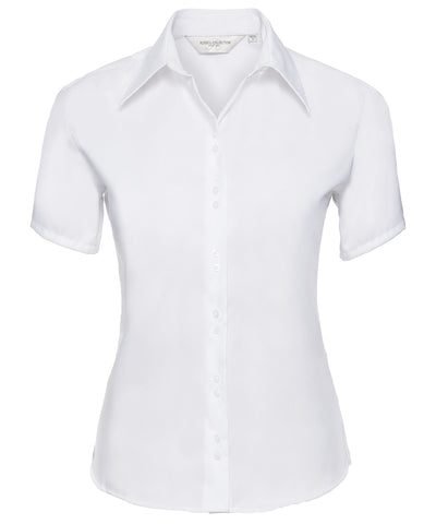 Womens short sleeve ultimate non-iron shirt | white