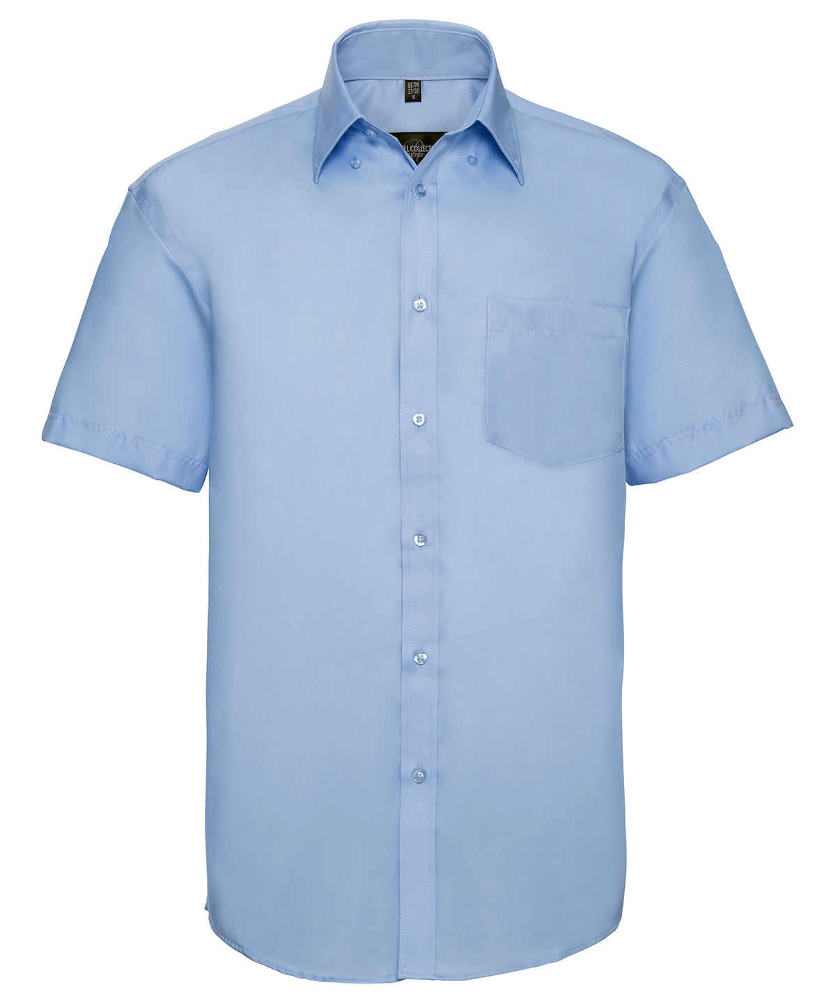Short sleeve ultimate non-iron shirt | Bright Sky