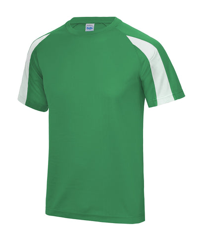 Contrast cool T | kelly green/arctic white