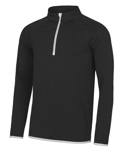 Cool  zip sweatshirt | jet black/arctic white