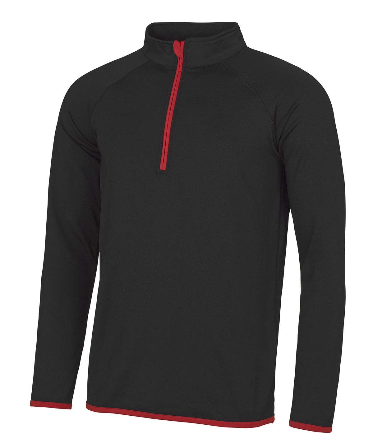 Cool  zip sweatshirt | Jet Black/Fire Red