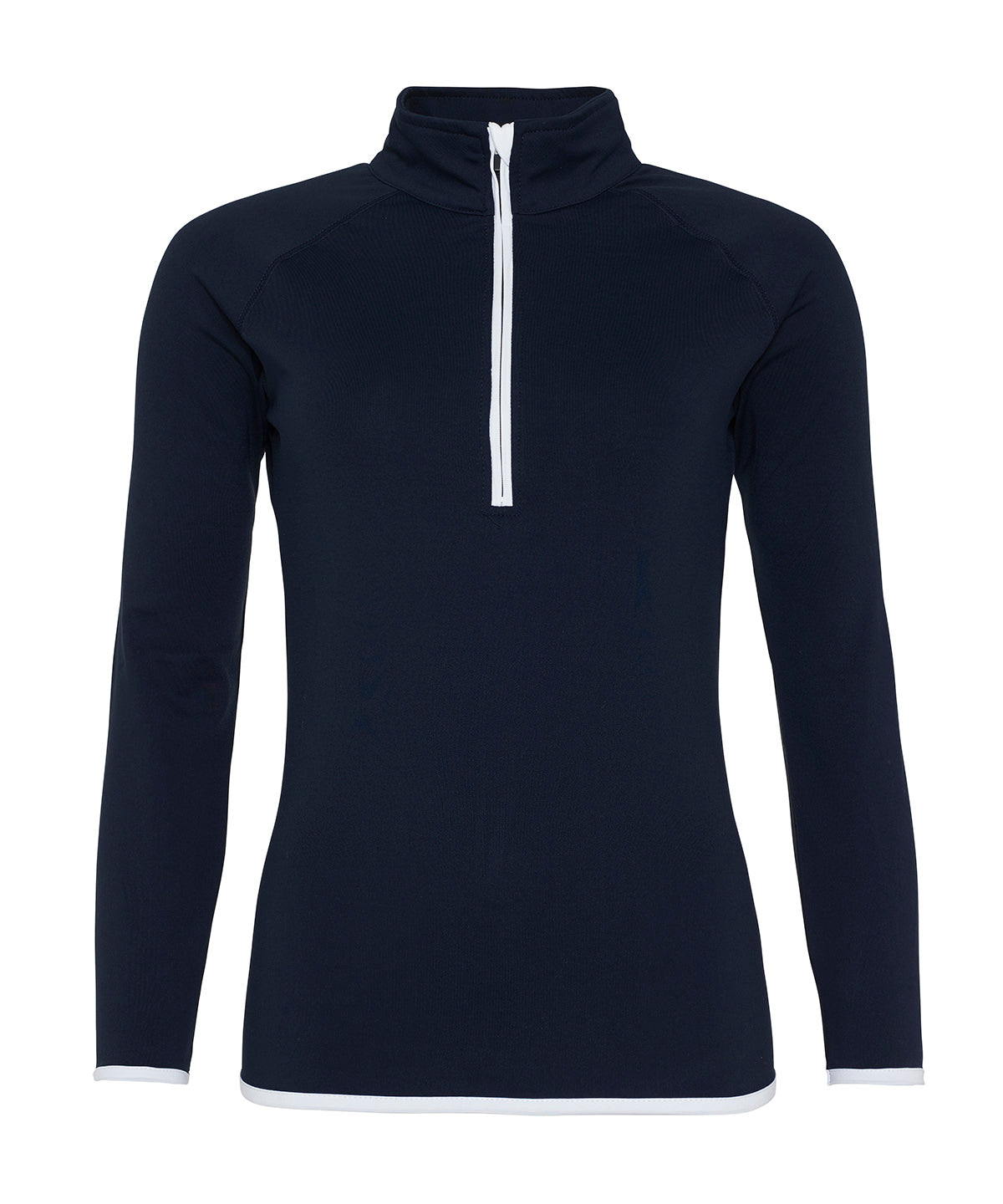 Women's cool ½ zip sweatshirt | French Navy/Arctic White