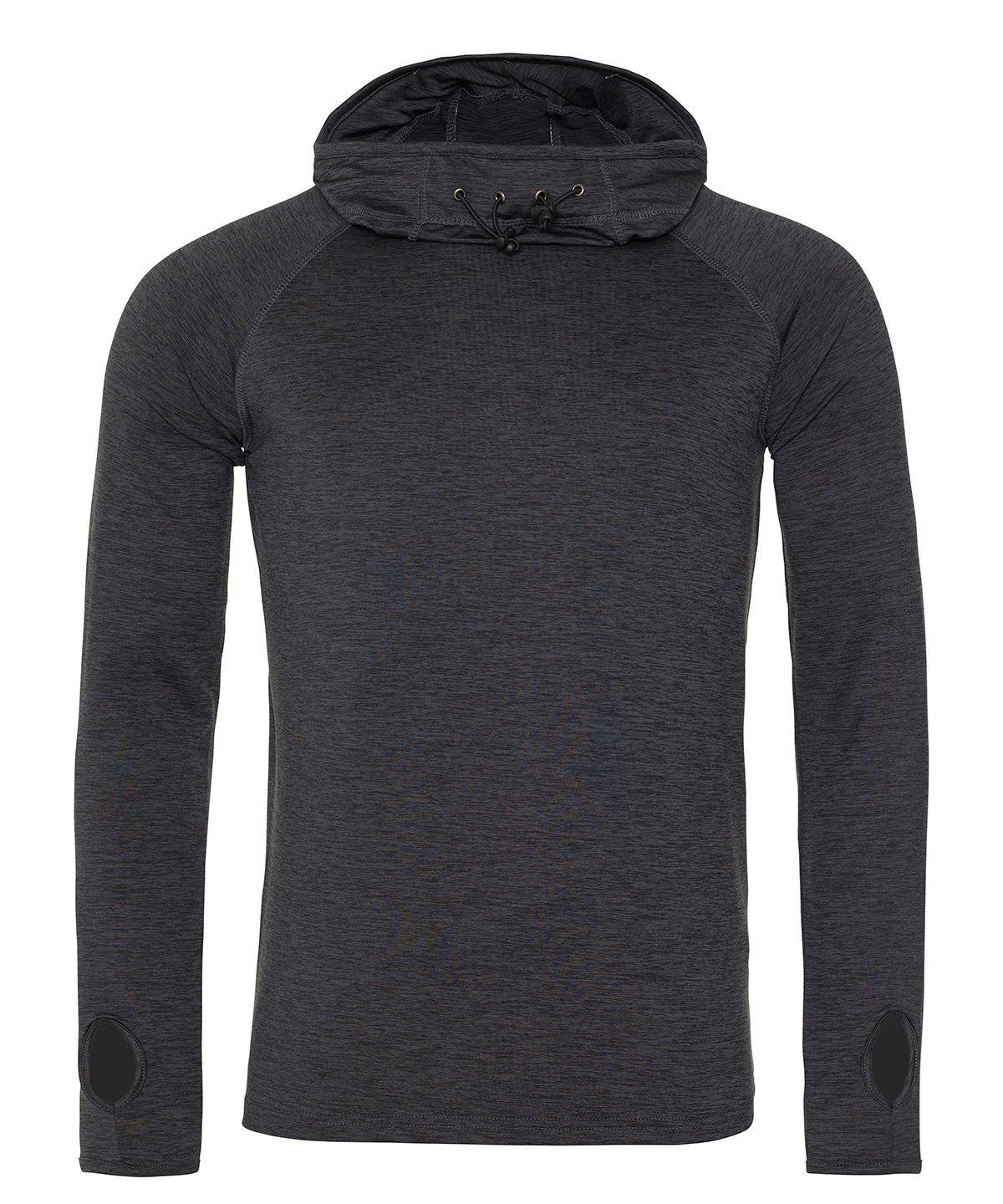 Cool cowl neck top | black slate melange