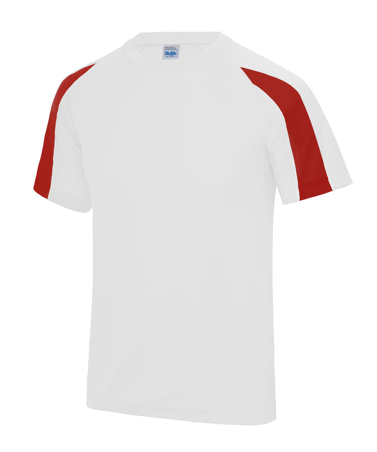 Kids contrast cool T | Arctic White/Fire Red