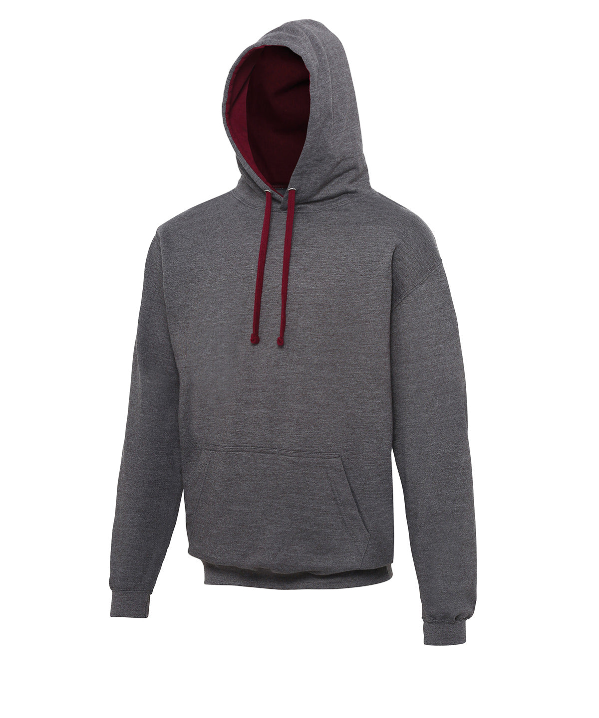 Varsity hoodie | Charcoal/Burgundy