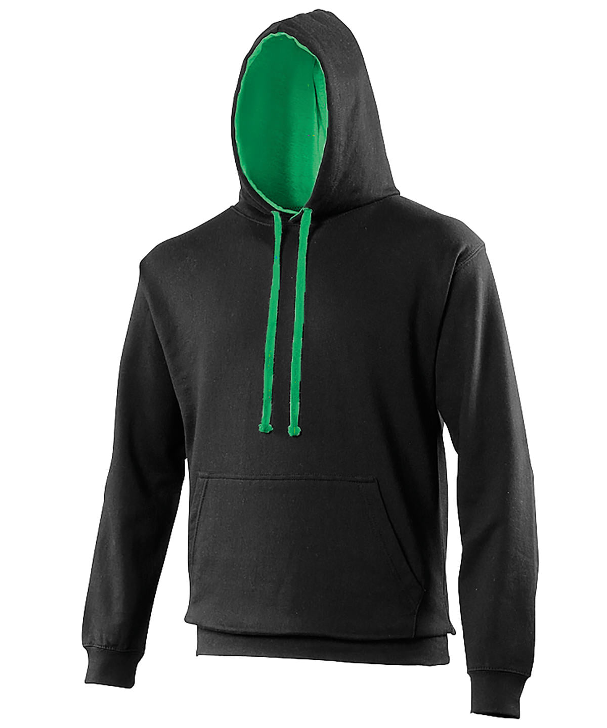 Varsity hoodie | Jet Black/Kelly Green