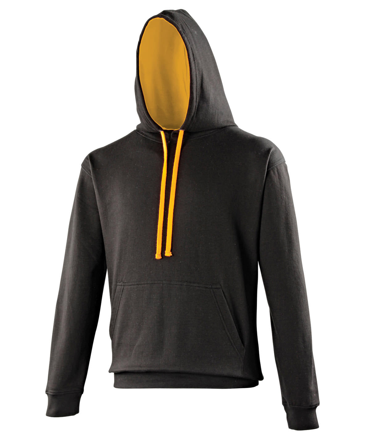 Varsity hoodie | Jet Black/Orange Crush