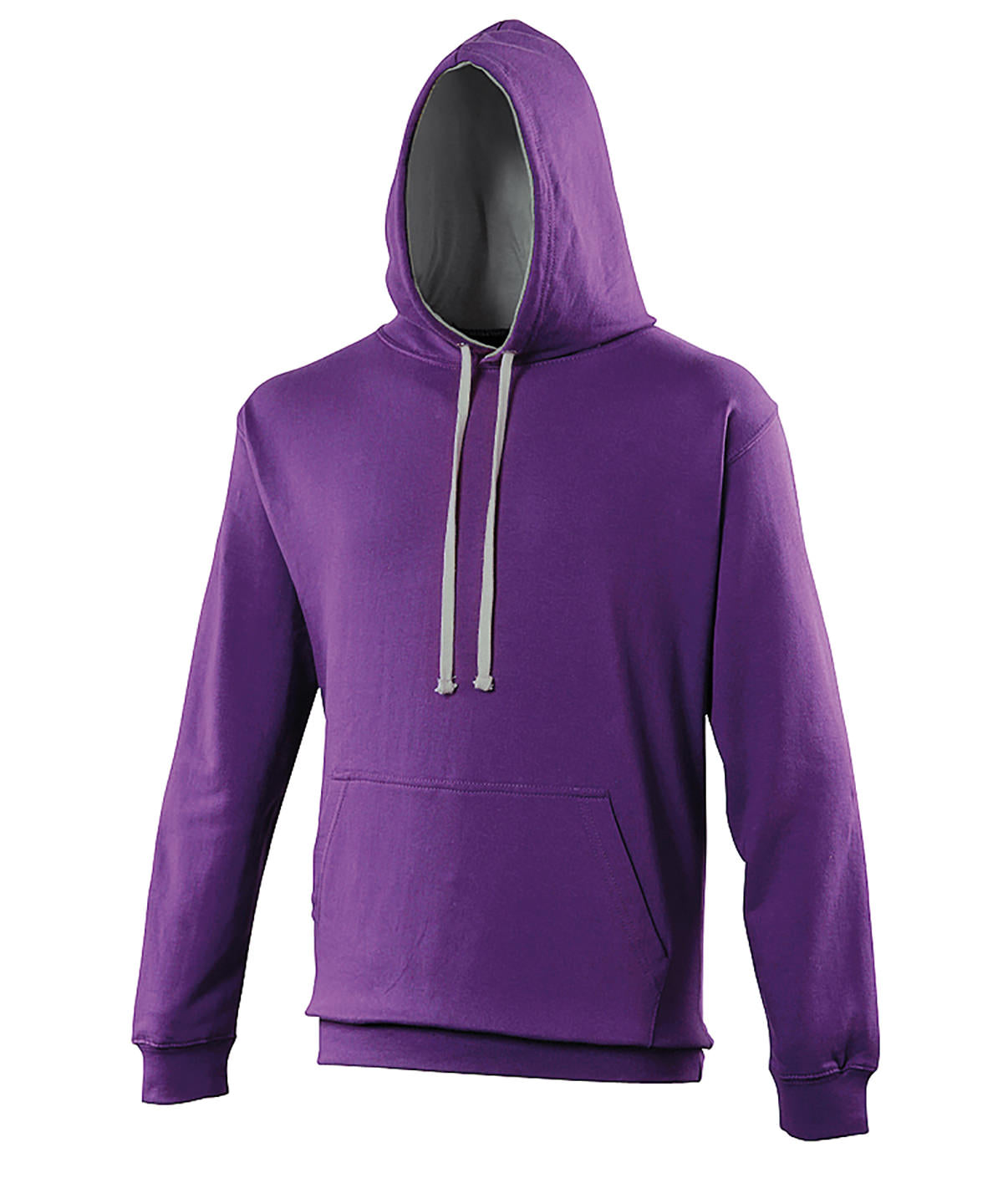 Varsity hoodie | Purple/Heather Grey