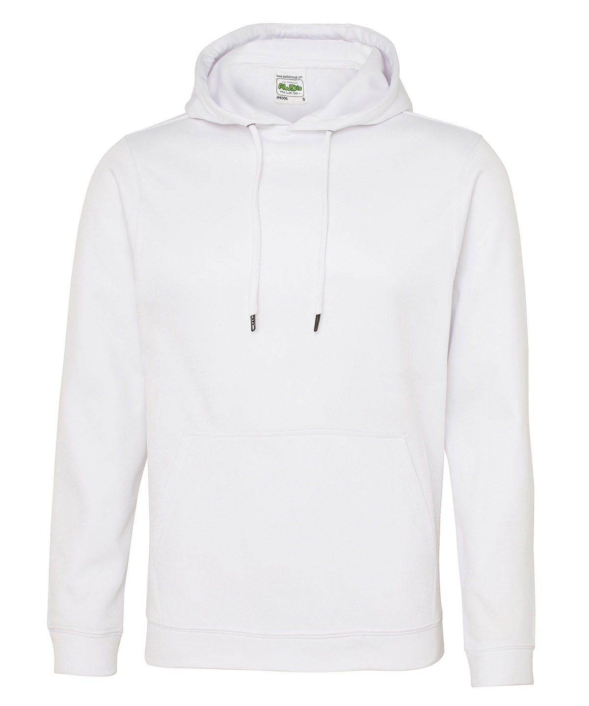 Sports polyester hoodie | arctic white