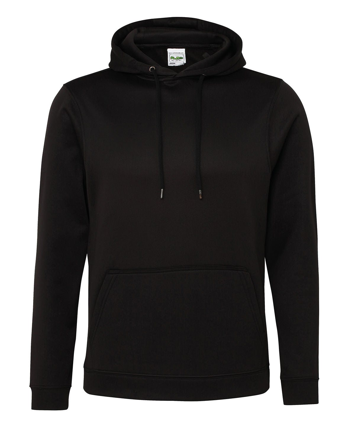 Sports polyester hoodie | jet black