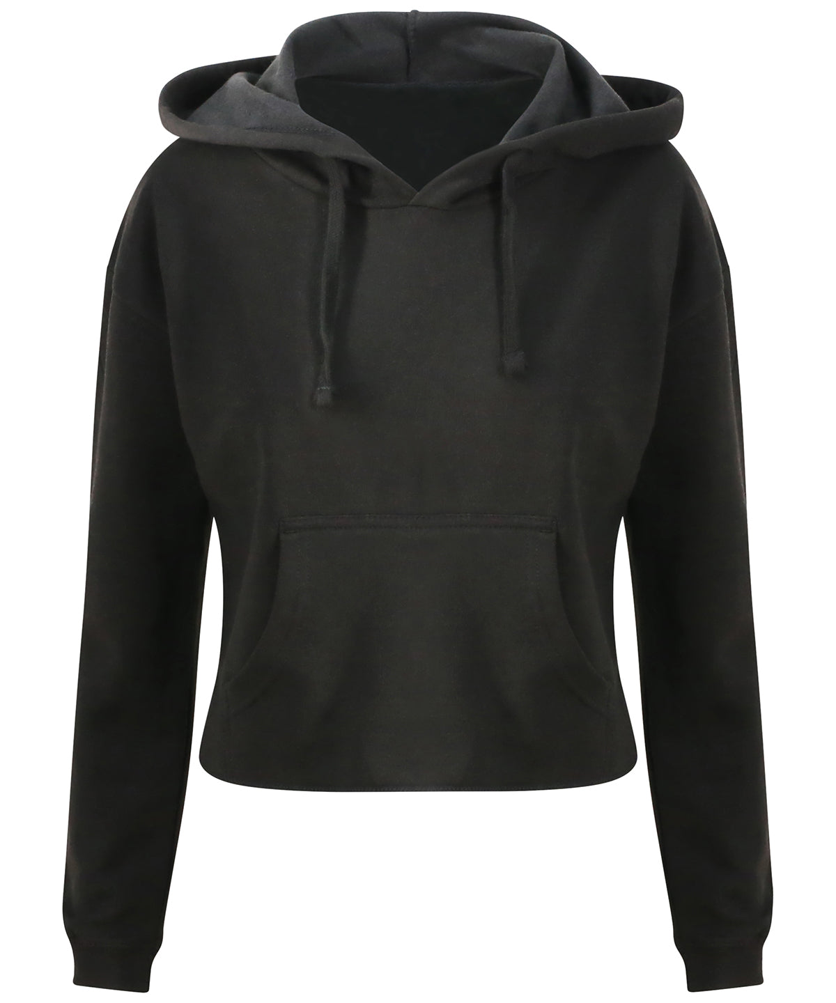 Womens cropped hoodie | Jet Black