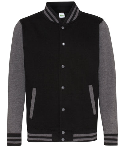 Varsity jacket | jet black/charcoal