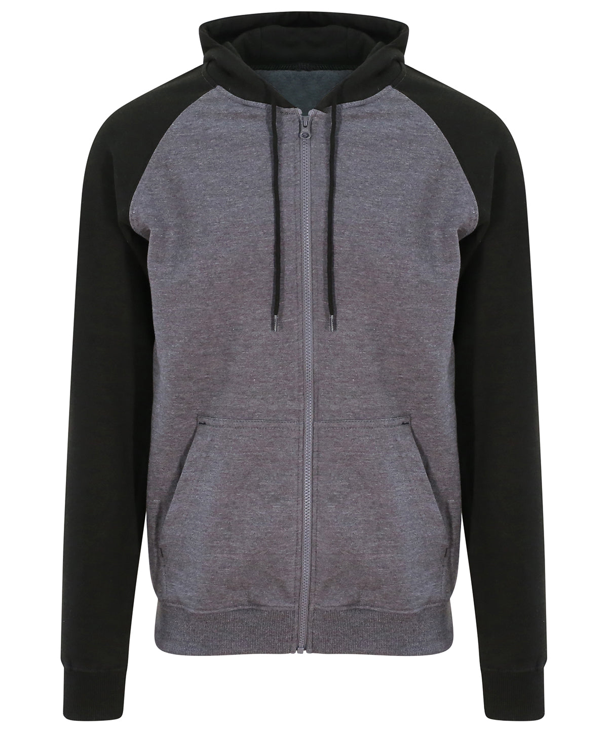 Baseball zoodie | charcoal/jet black