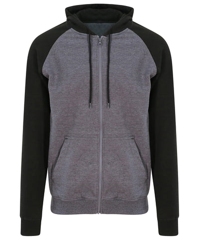 Baseball zoodie | charcoal/jet black