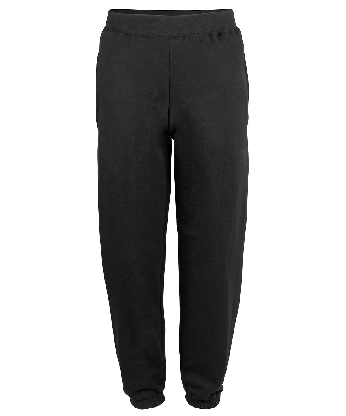 College cuffed sweatpants | jet black