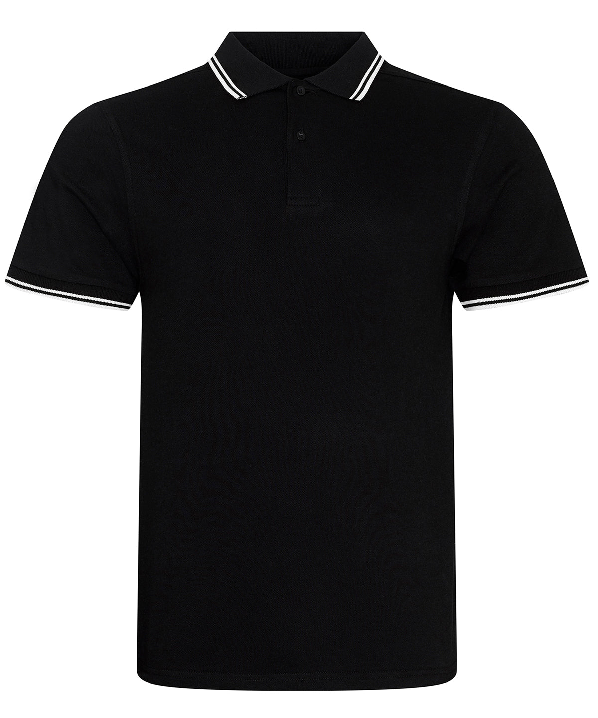 Stretch tipped polo | black/white