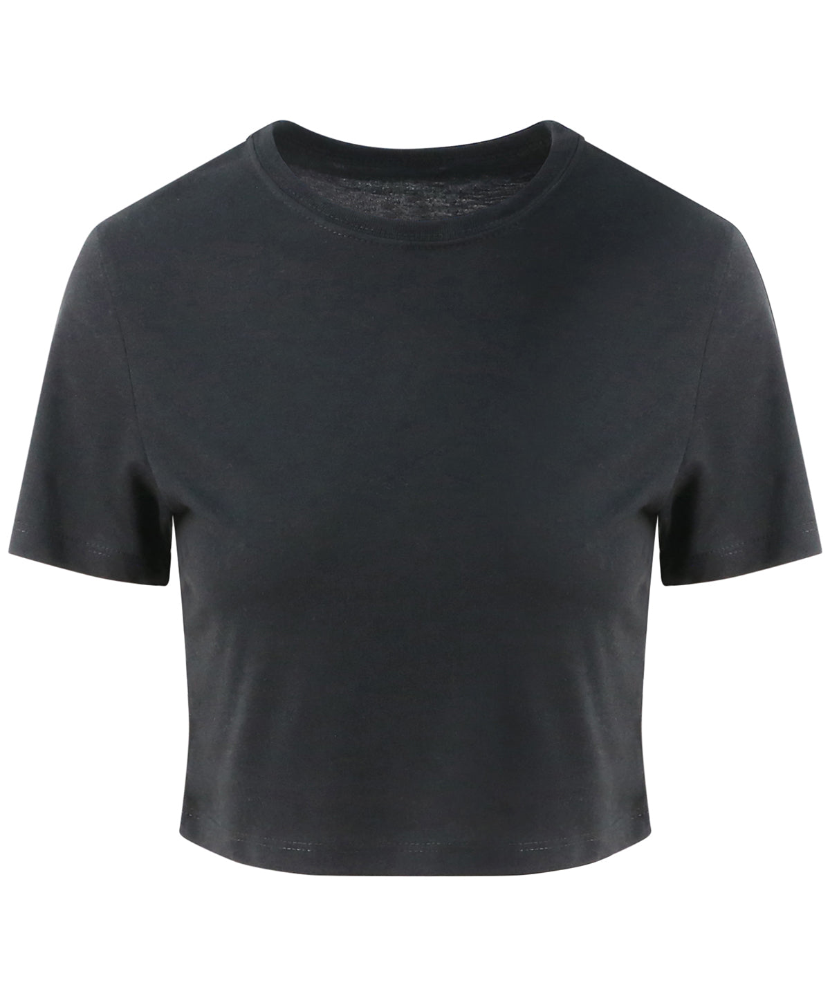 Womens triblend cropped T | solid black