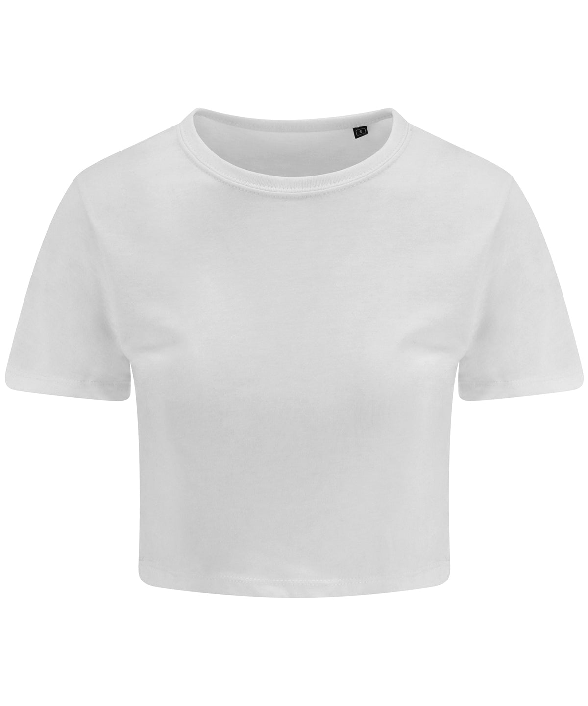 Womens triblend cropped T | solid white