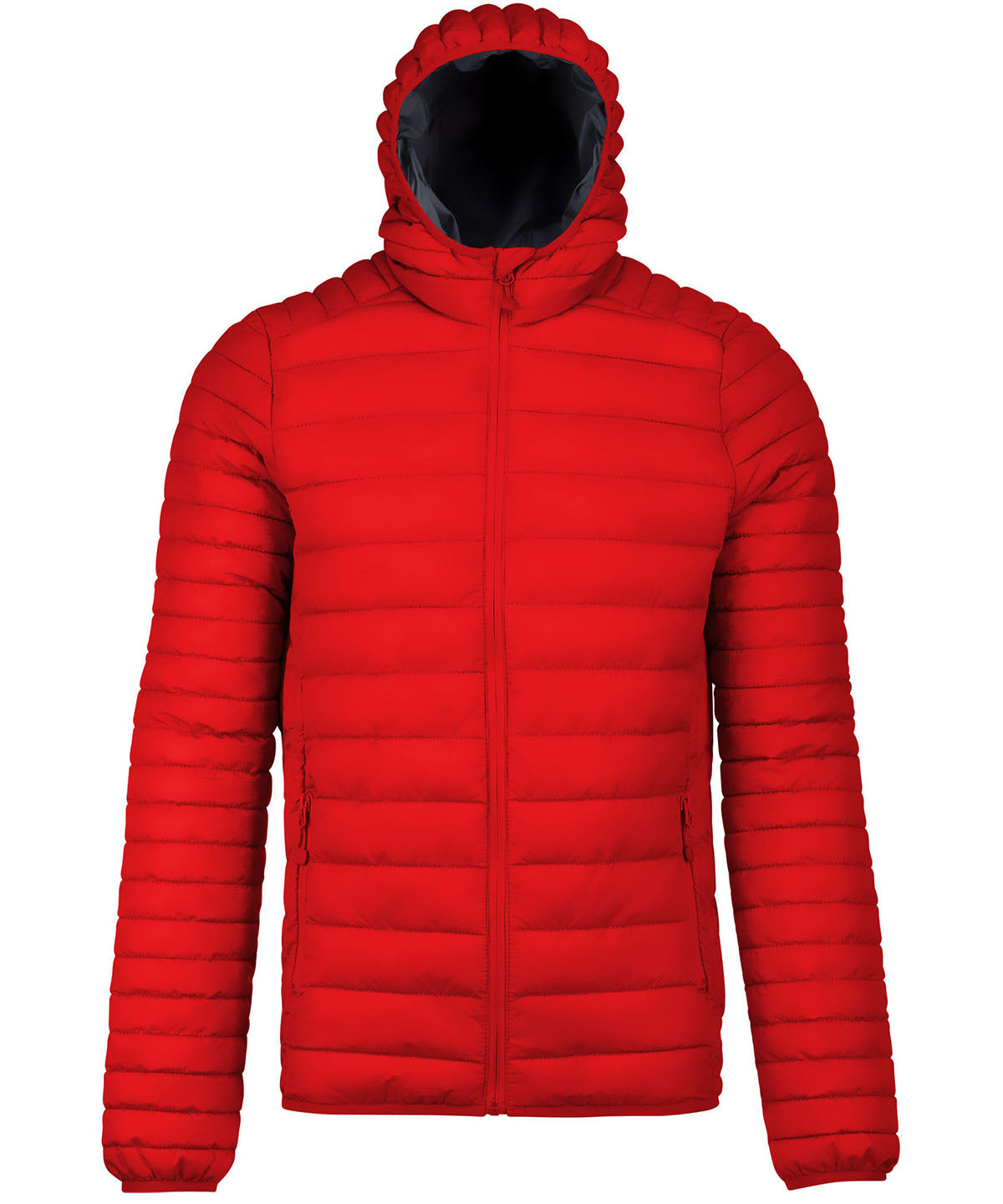 Lightweight hooded padded jacket | Red