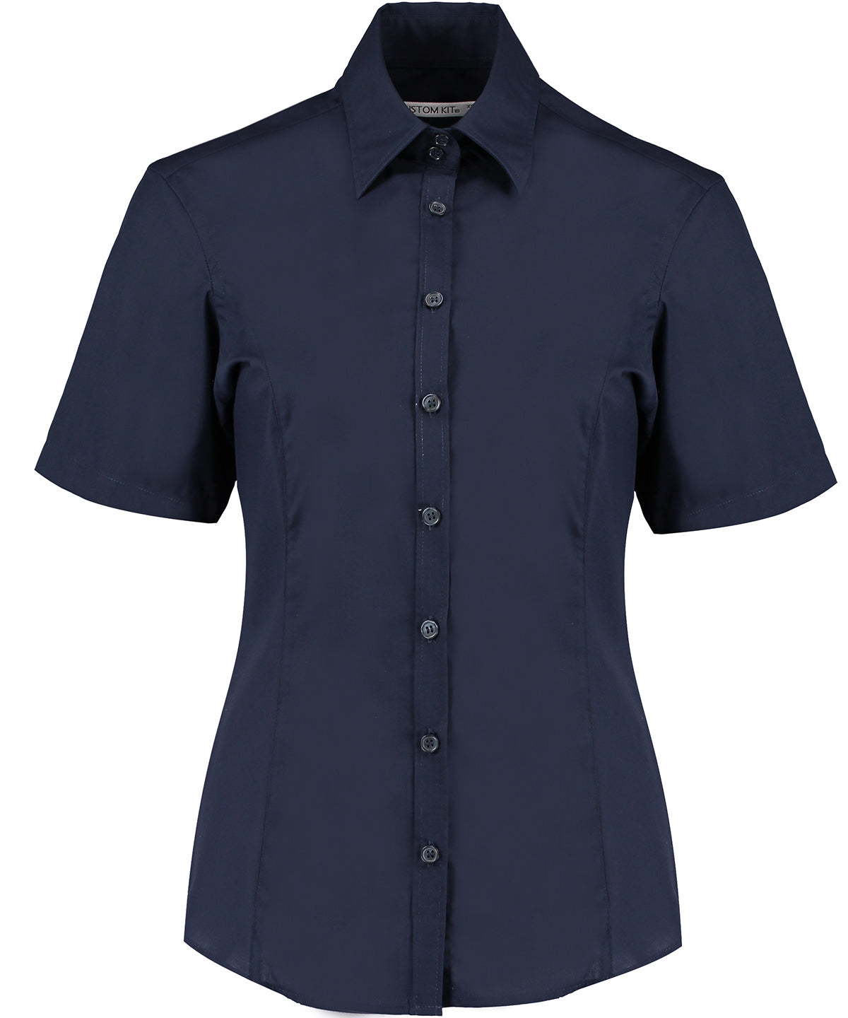 Business blouse short-sleeved (tailored fit) | dark navy