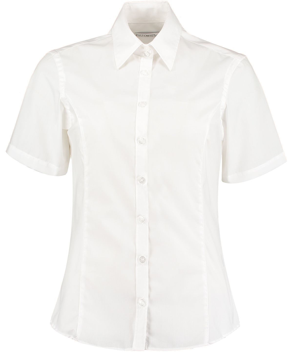 Business blouse short-sleeved (tailored fit) | white