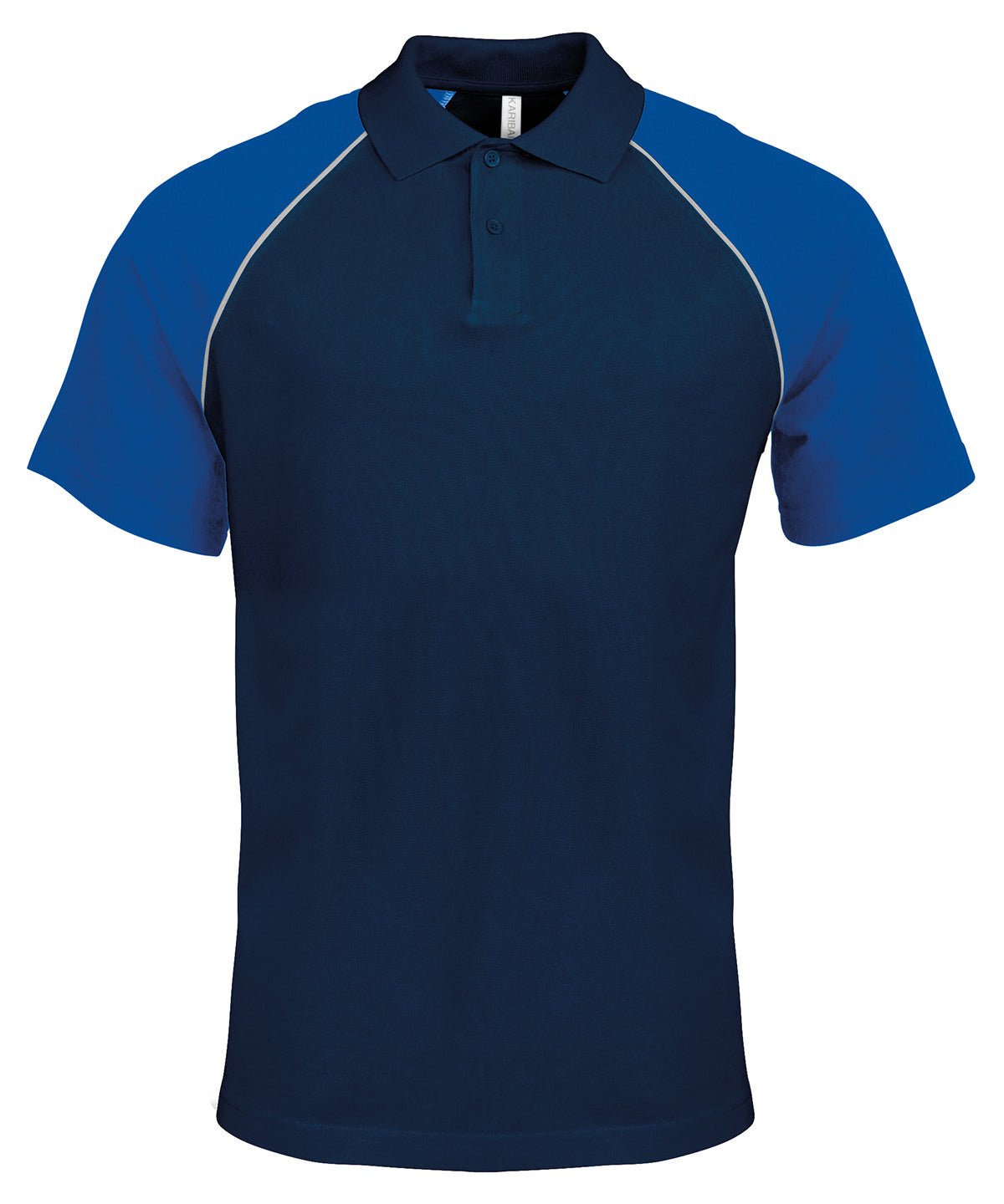 Polo baseball contrast polo shirt | navy/light grey/royal