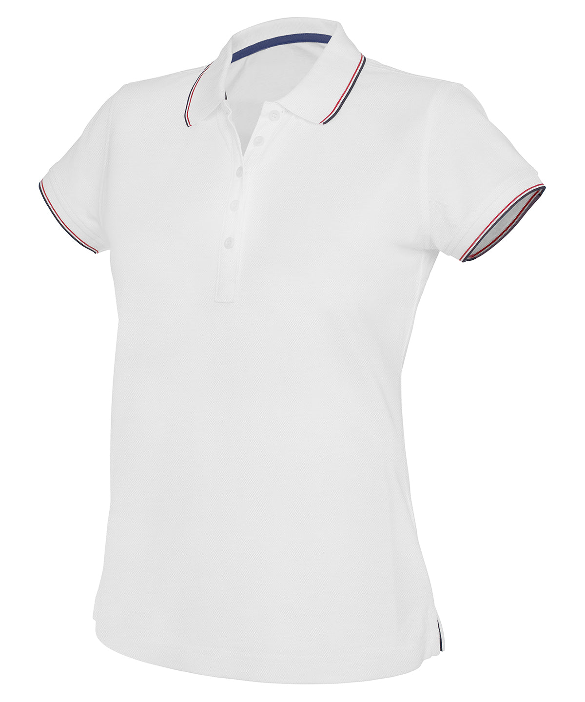Womens short sleeve polo shirt | white