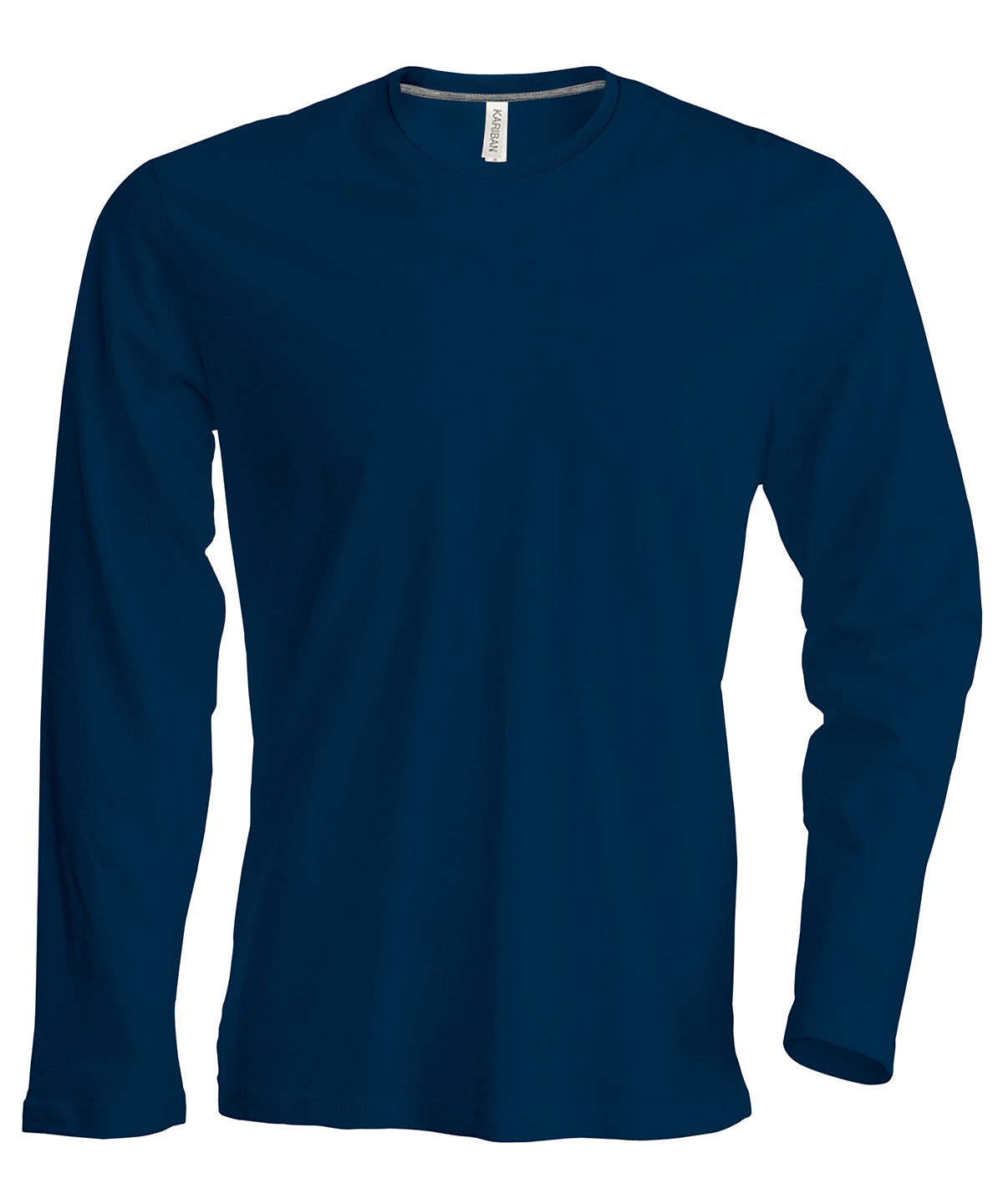 Mens long-sleeved crew neck T-shirt | navy